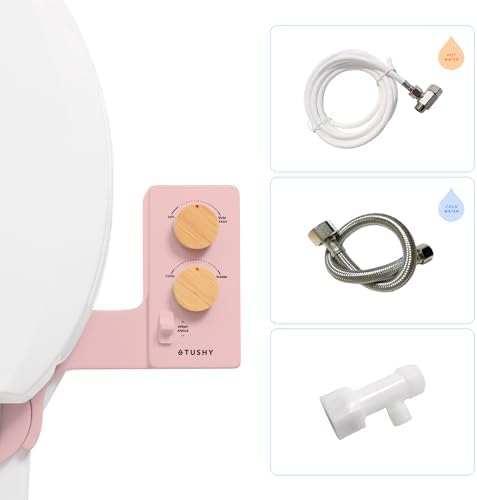 TUSHY Classic 3.0 Bidet Toilet Seat Attachment - a Non-Electric Self Cleaning Water Sprayer with Adjustable Water Pressure Nozzle, Angle Control & Easy Home Installation (Brushed Nickel)|B08VS11Z1N