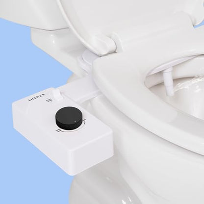 TUSHY Classic 3.0 Bidet Toilet Seat Attachment - a Non-Electric Self Cleaning Water Sprayer with Adjustable Water Pressure Nozzle, Angle Control & Easy Home Installation (Brushed Nickel)|B08VS11Z1N