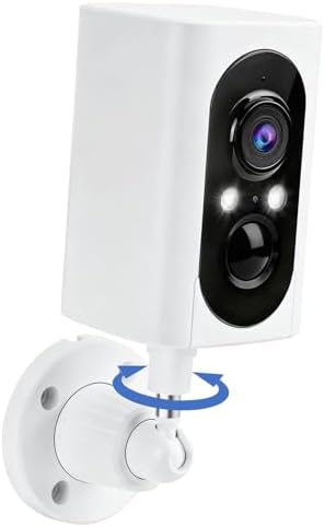 2K Security Cameras Wireless Outdoor, 355° Pan Rotate, Battery Powered, Color Night Vision WiFi Cameras, AI Motion Detection, Cloud/SD Storage, IP65, Alert & Alarm, Cameras for Home Security, 2 Pack | Motion Detect& Record& Alert, SD/Cloud Storage, Color Night Vision, 2-Way Talk, 2.4G WiFi, IP65 Waterproof, Indoor& Outdoor|B0H36KRKPH