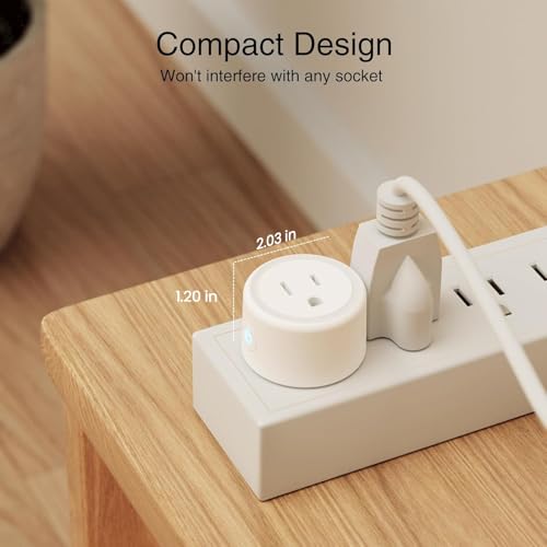 GHome Smart Plug, WiFi Smart Plugs Work with Alexa and Google Home, Smart Outlet Timer with APP Remote Control, 2.4GHz Wi-Fi Only, No Hub Required, ETL FCC Listed, White|B0D7ZXYPRL