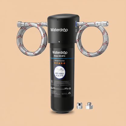 Waterdrop 10UA Under Sink Water Filter System, NSF/ANSI 42 Certified 1 Year | Reduces PFAS, PFOA/PFOS, Lead, Chlorine, Bad Taste & Odor, Under Counter Water Filter Connects Directly to Your Faucet|B083NPW1DN