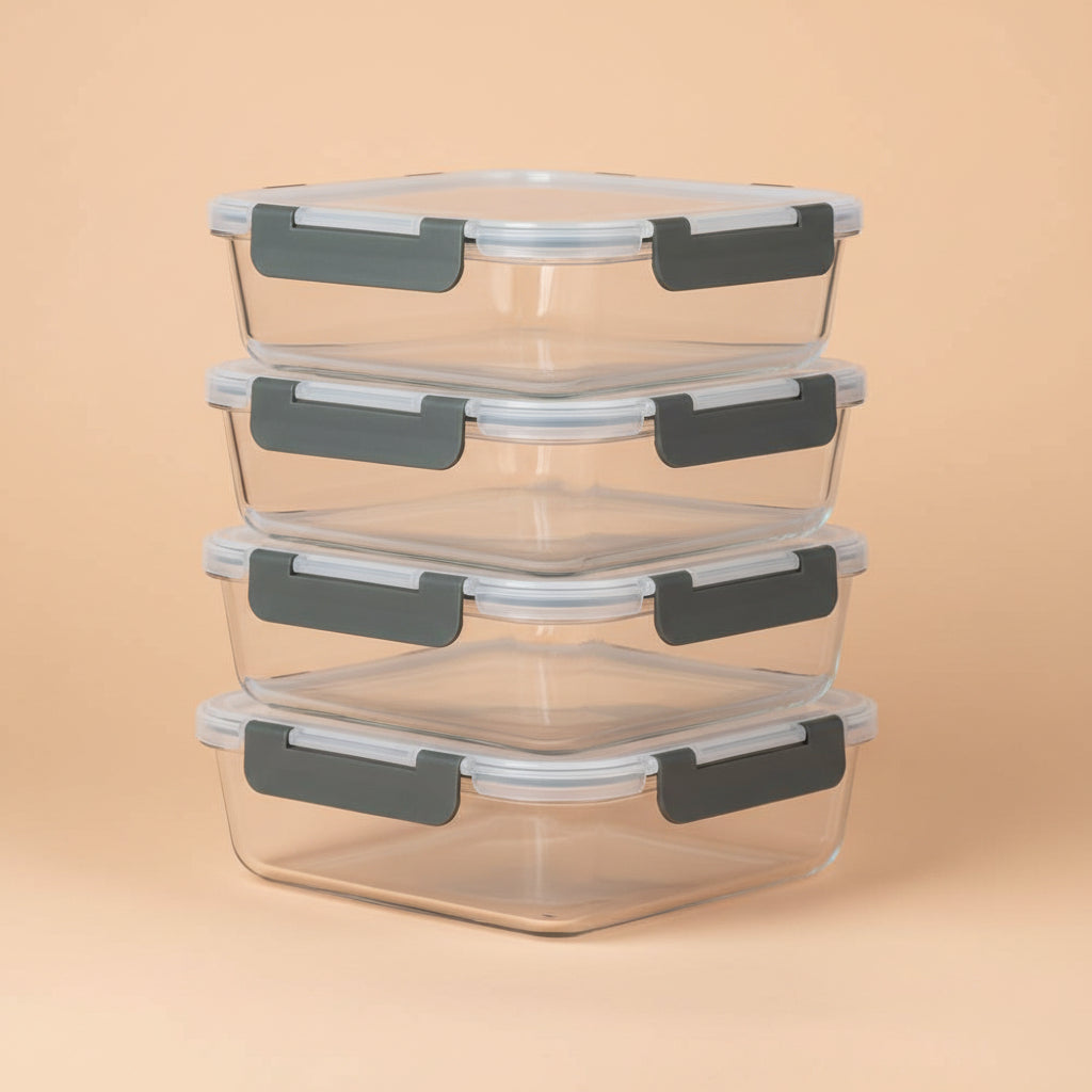 M MCIRCO [8-Pack,30 oz] Glass Meal Prep Containers,Glass Food Storage Containers,Airtight lunch Containers with Lids, Microwave, Oven, Freezer and Dishwasher|B07Q498XSZ
